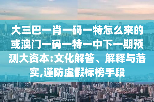 ´óÈý°ÍһФһÂëÒ»ÌØÔõôÀ´µÄ»ò°ÄÃÅÒ»ÂëÒ»ÌØÒ»ÖÐÏÂÒ»ÆÚÕ¹Íû´ó×ÊÔ´:ÎÄ»¯½â´ð¡¢Ú¹ÊÍÓëÂäʵ,½÷·ÀÐéα±ê°ñÊÖ¶Î