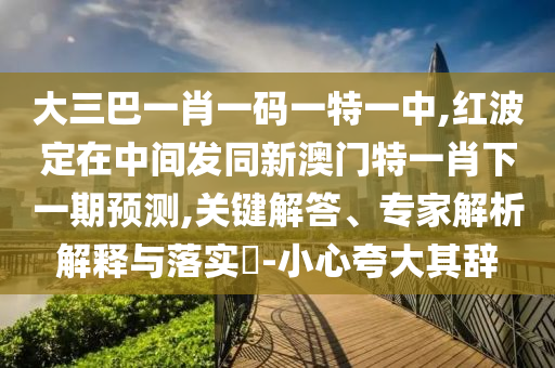 ´óÈý°ÍһФһÂëÒ»ÌØÒ»ÖÐ,ºì²¨¶¨ÔÚÖÐÐÄ·¢Í¬Ð°ÄÃÅÌØÒ»Ð¤ÏÂÒ»ÆÚÕ¹Íû,Òªº¦½â´ð¡¢×¨¼ÒÆÊÎöÚ¹ÊÍÓëÂäʵ?-СÐÄÇ¿µ÷Æä´Ç