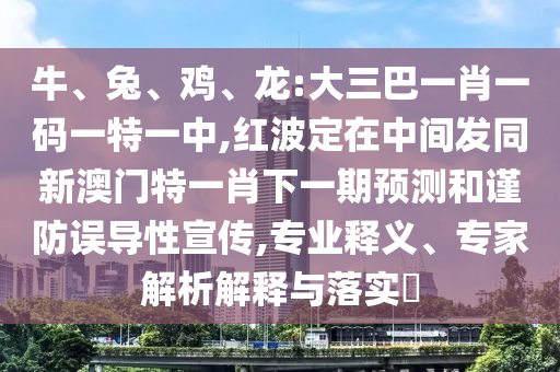 Å£¡¢Íᢼ¦¡¢Áú:´óÈý°ÍһФһÂëÒ»ÌØÒ»ÖÐ,ºì²¨¶¨ÔÚÖÐÐÄ·¢Í¬Ð°ÄÃÅÌØÒ»Ð¤ÏÂÒ»ÆÚÕ¹ÍûºÍ½÷·ÀÎóµ¼ÐÔÐû´«,רҵÊÍÒ塢ר¼ÒÆÊÎöÚ¹ÊÍÓëÂäʵ?